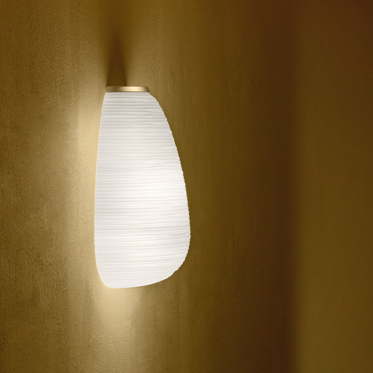 Foscarini Rituals 1 Semi Parete, bianco/oro (weiß/Gold)