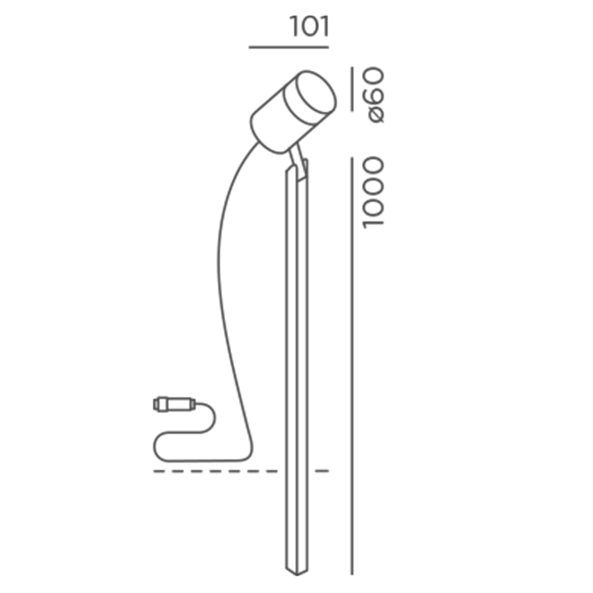 Piek 100 LED Spießstrahler Connect