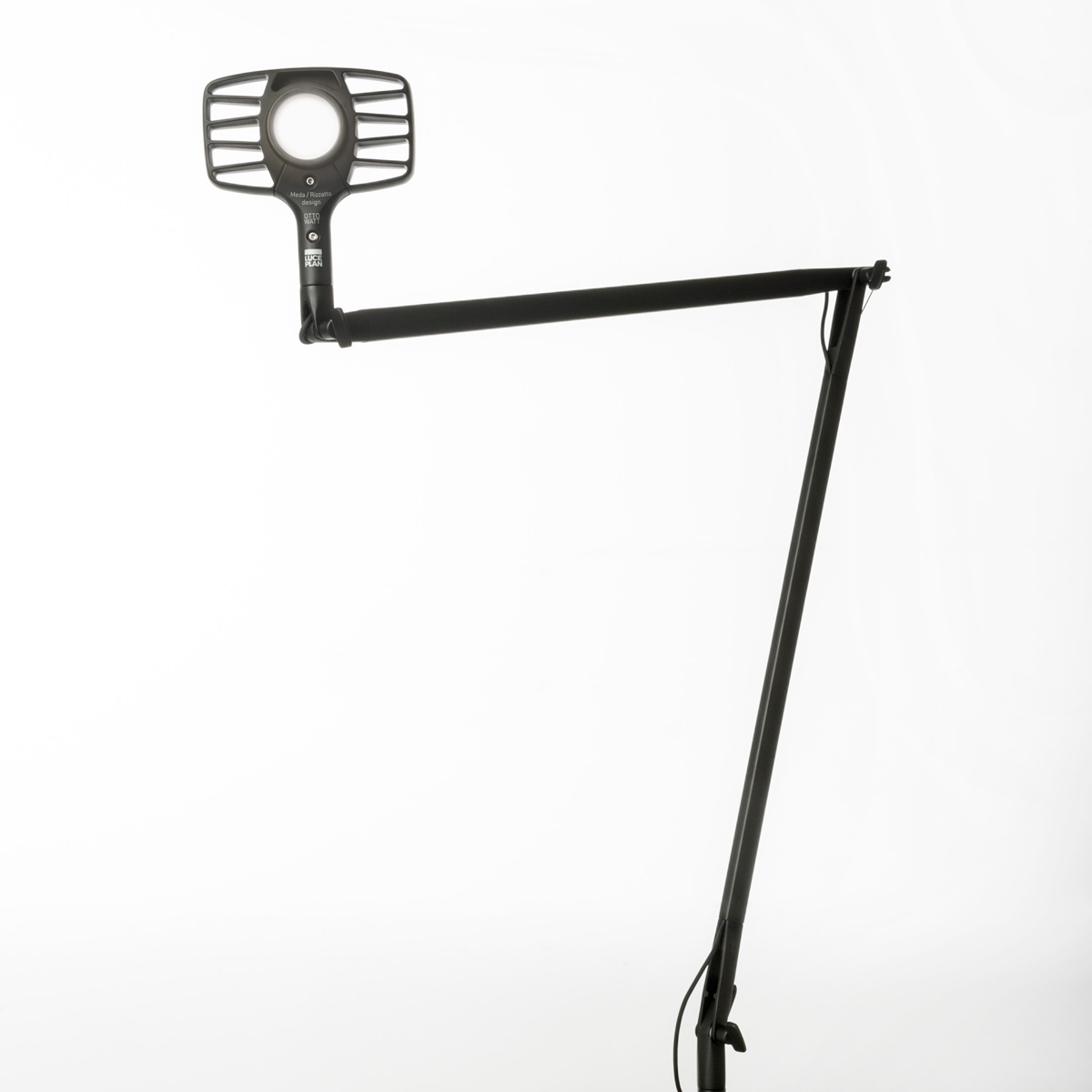 Luceplan Otto Watt Tavolo, soft-touch schwarz