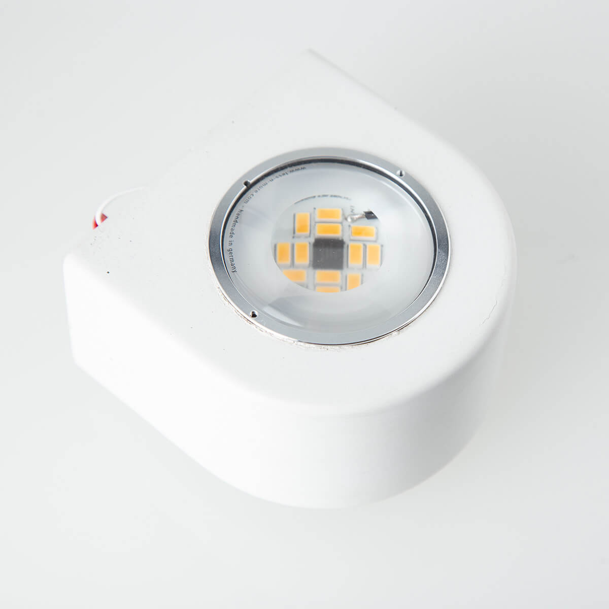 Less 'n' more Mimix Beton LED Wandstrahler, 2-flg., weiß poliert (©Leuchtenland.com)