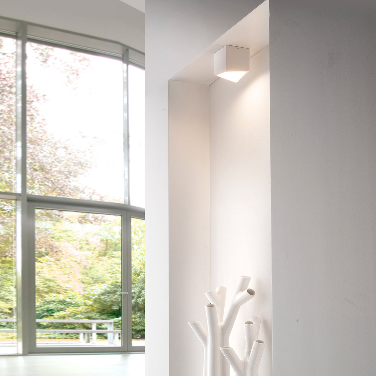 MyLight Kiel LED Deckenstrahler, weiß, innen: kaffeefarben Kiel LED Deckenstrahler, Auslaufmodell