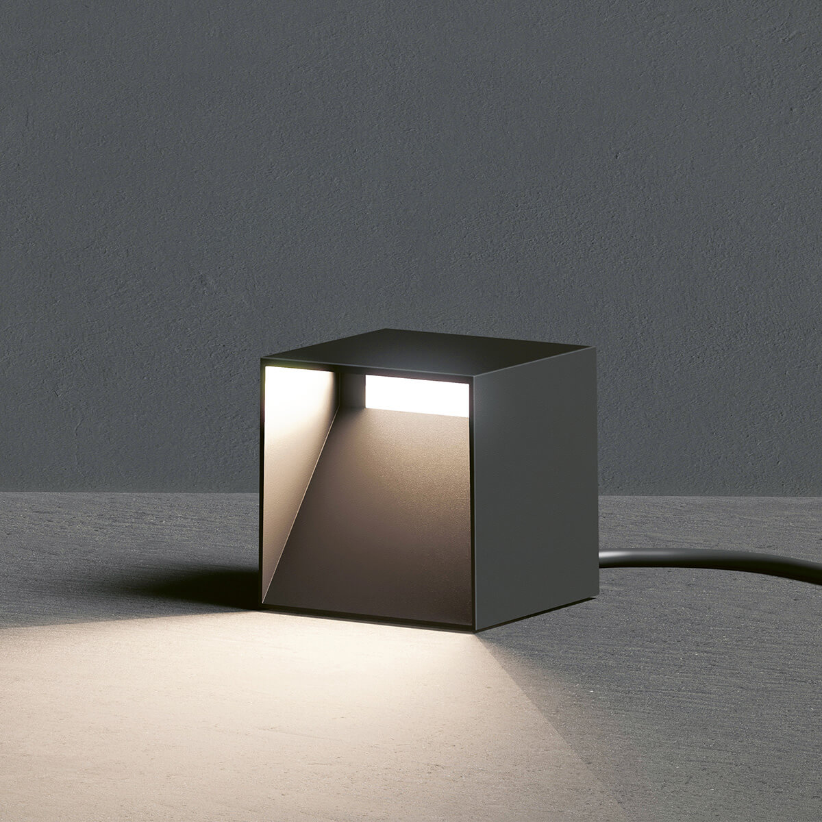 Klewe Show LED Solarleuchte für Elektron Ladestation, graphitgrau
