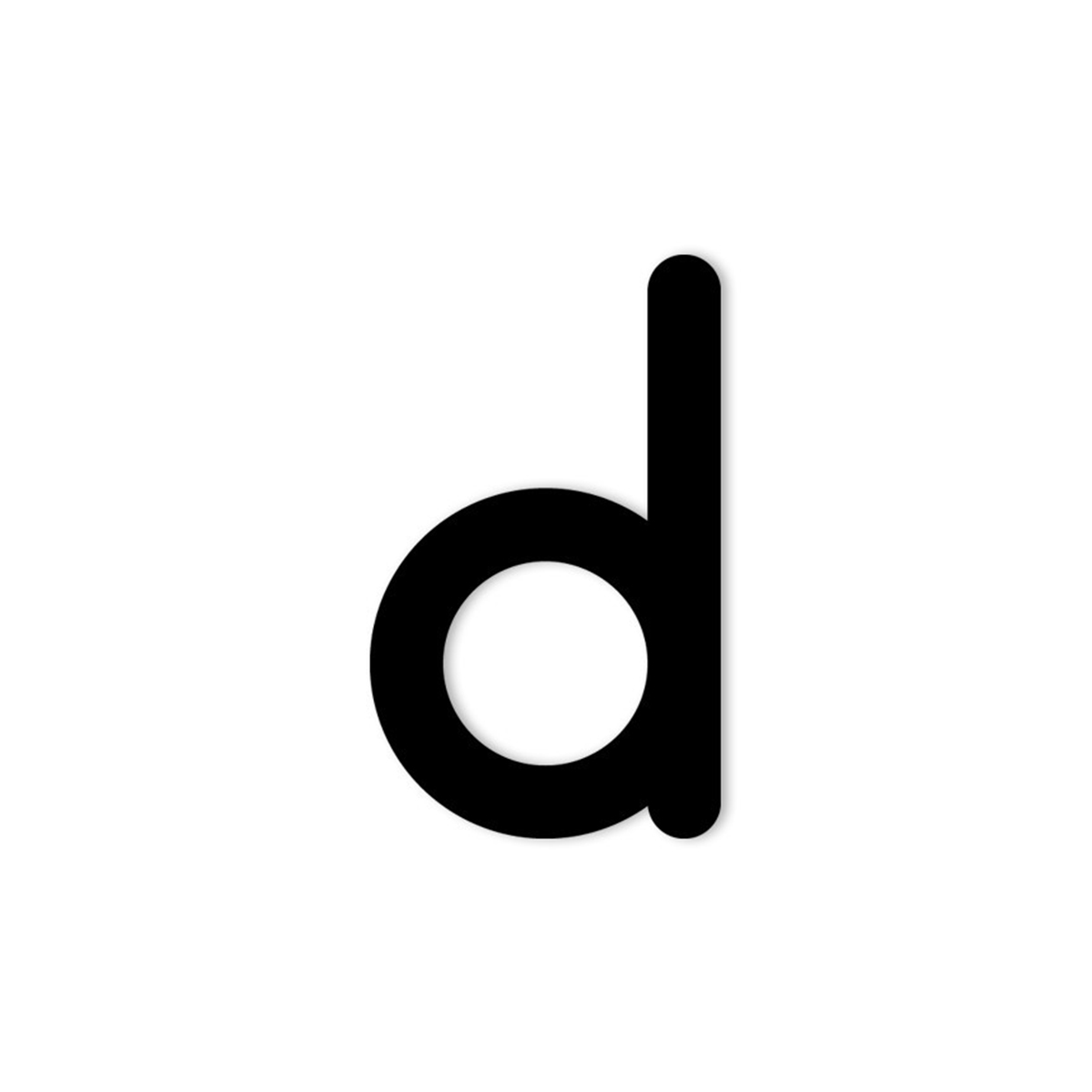 Heibi Stic Hausnummer, Höhe: 8 cm, Buchstabe d