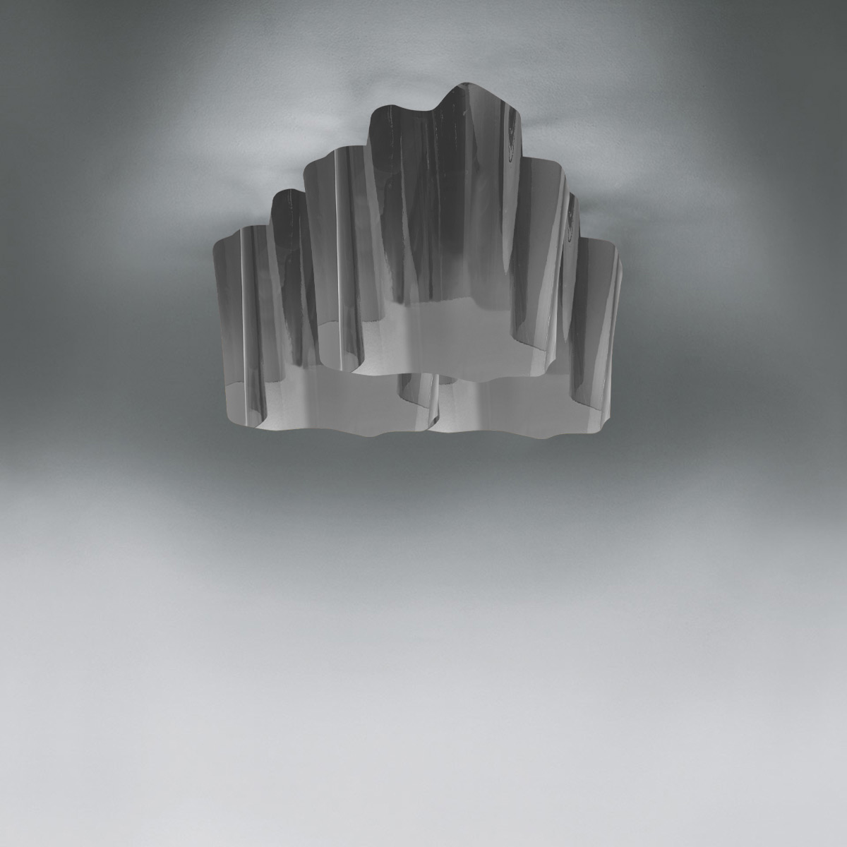 Artemide Design Logico Soffitto 3x120°, rauchgrau