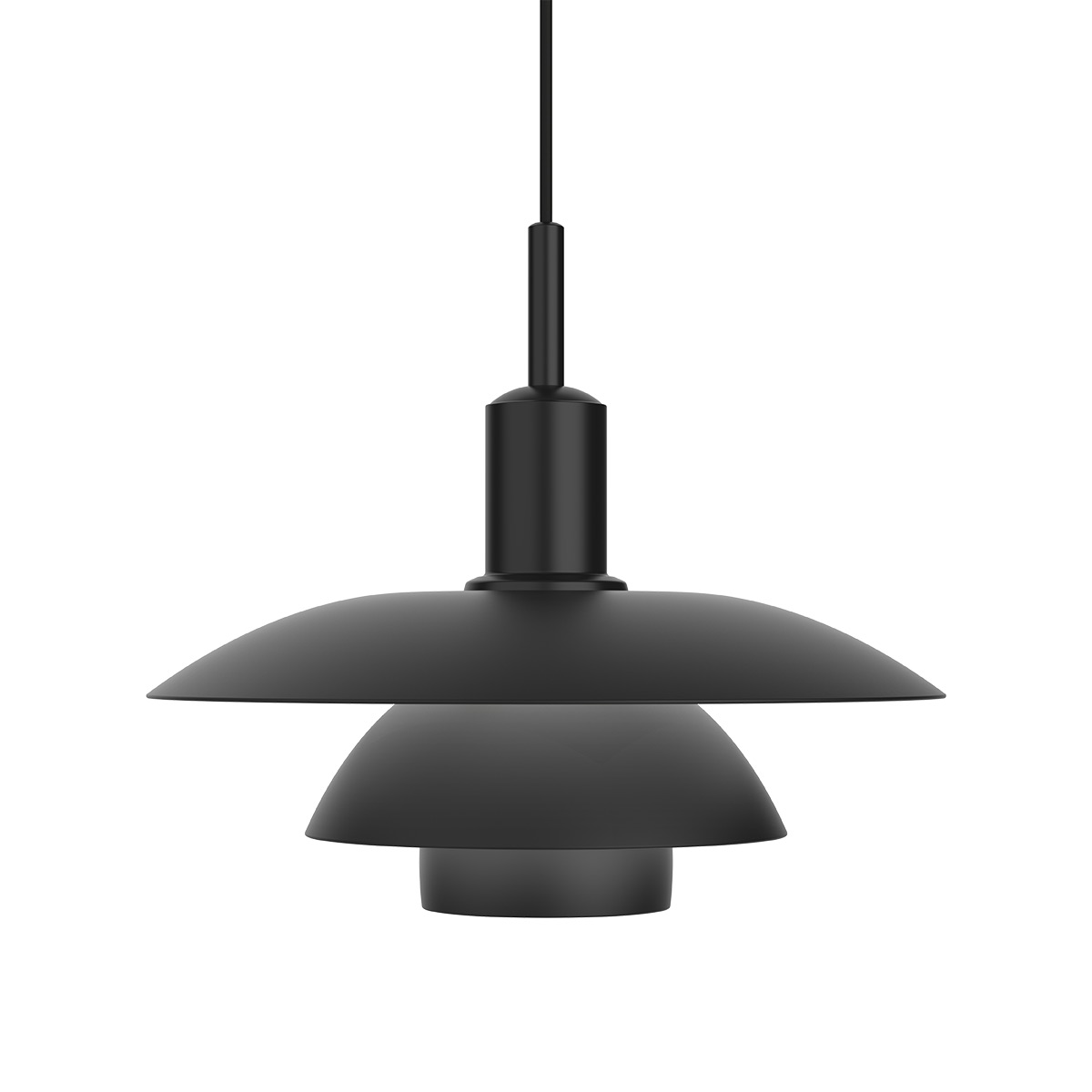 Louis Poulsen PH 5/5 Pendelleuchte Metall schwarz
