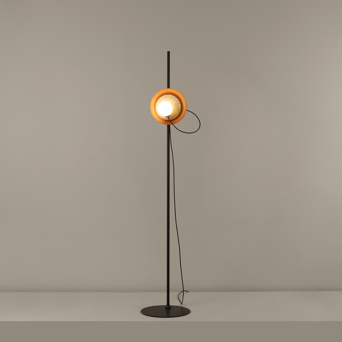 Milan Wire Stehleuchte, Ø: 24 cm, Kupfer / anthrazitgrau