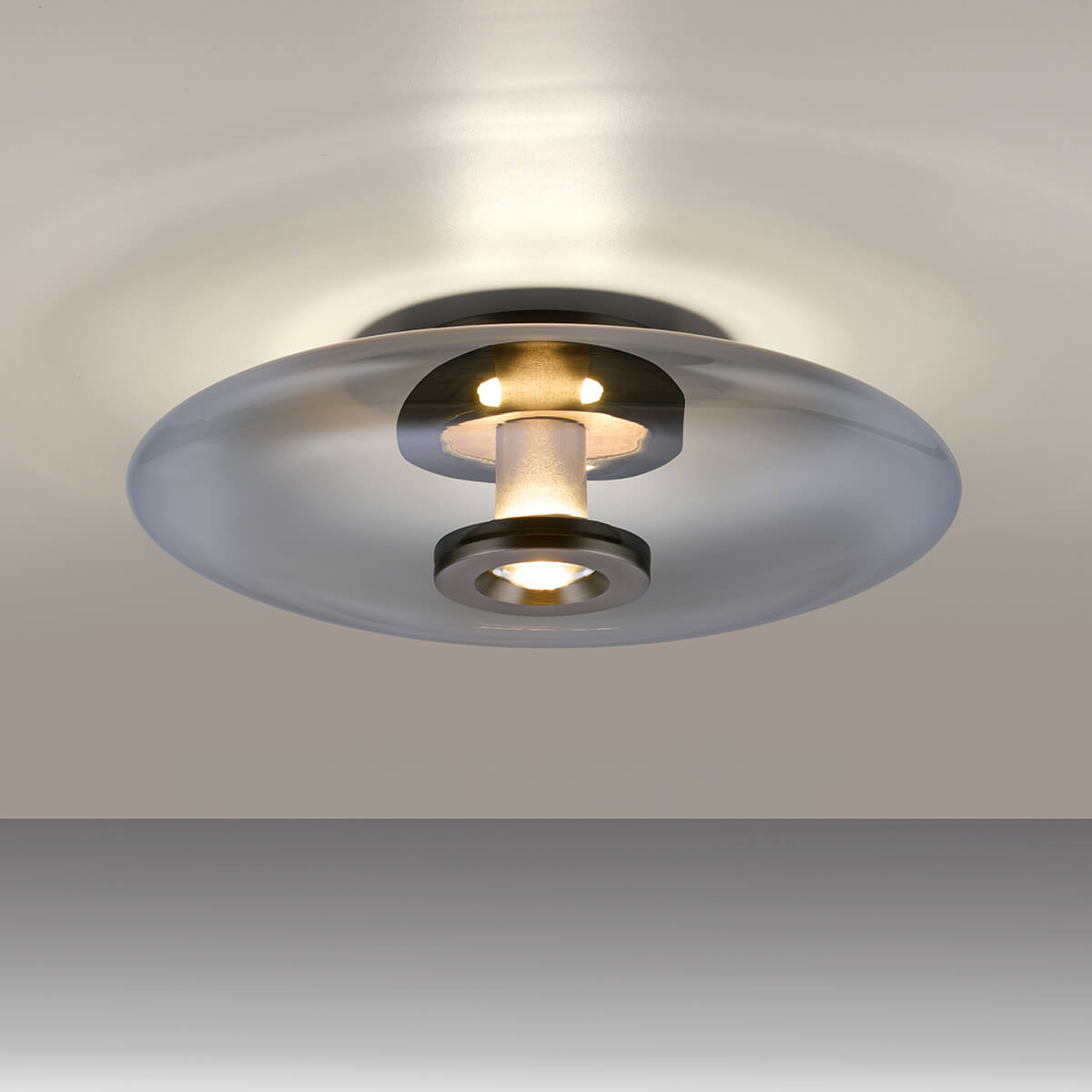 Neuhaus PURE Vitrum LED Deckenleuchte, grau