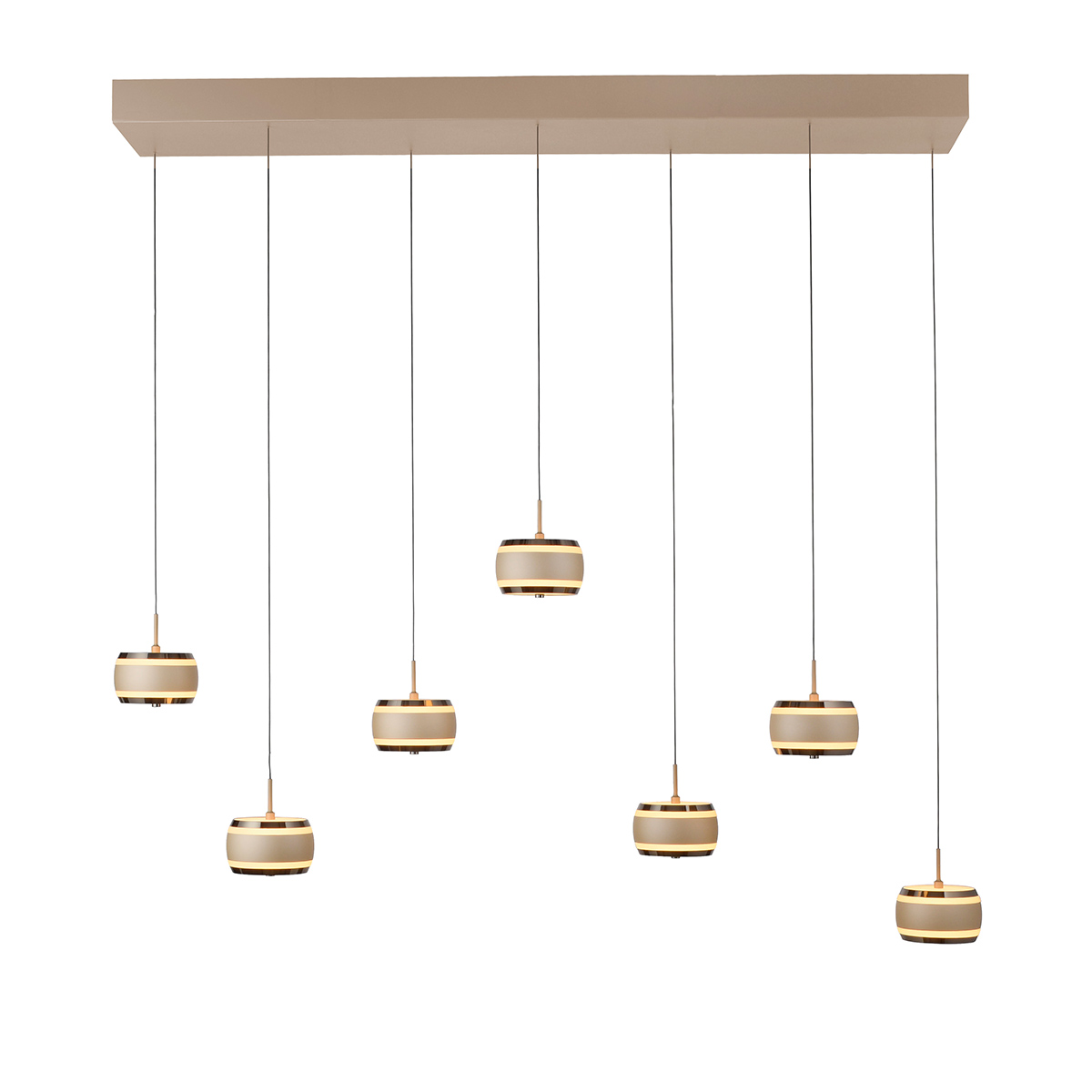 7-flg., Bronze / dark chrome (dunkel Chrom)