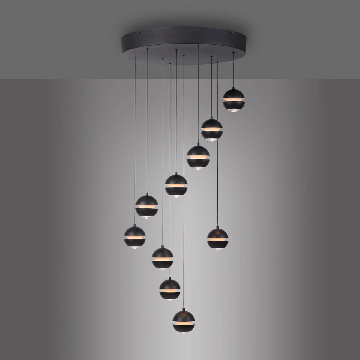 Lini LED Pendelleuchte, 10-flg.