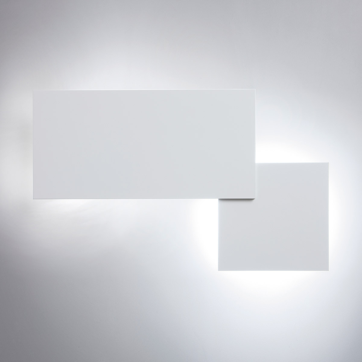 Lodes Puzzle Square & Rectangle LED Wand - / Deckenleuchte, weiß matt