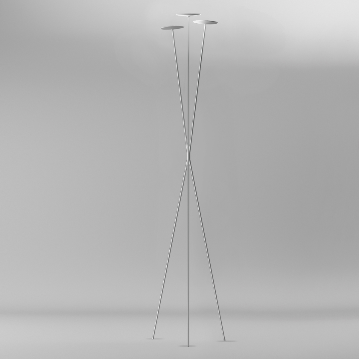 Vibia Skan 0260 LED Stehleuchte, weiß matt