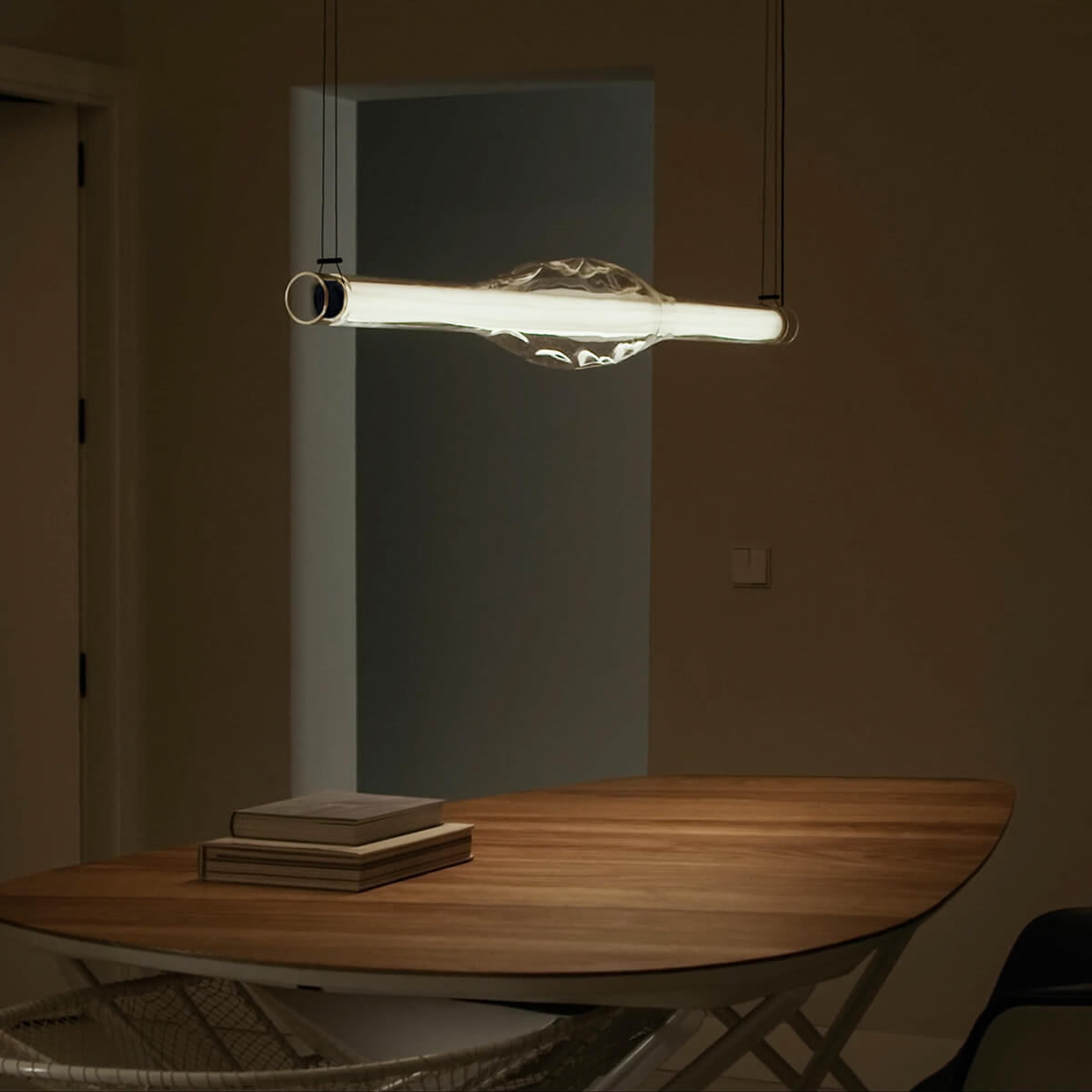 LZF Lamps Dune Horizontal LED Pendelleuchte, elfenbeinweiß
