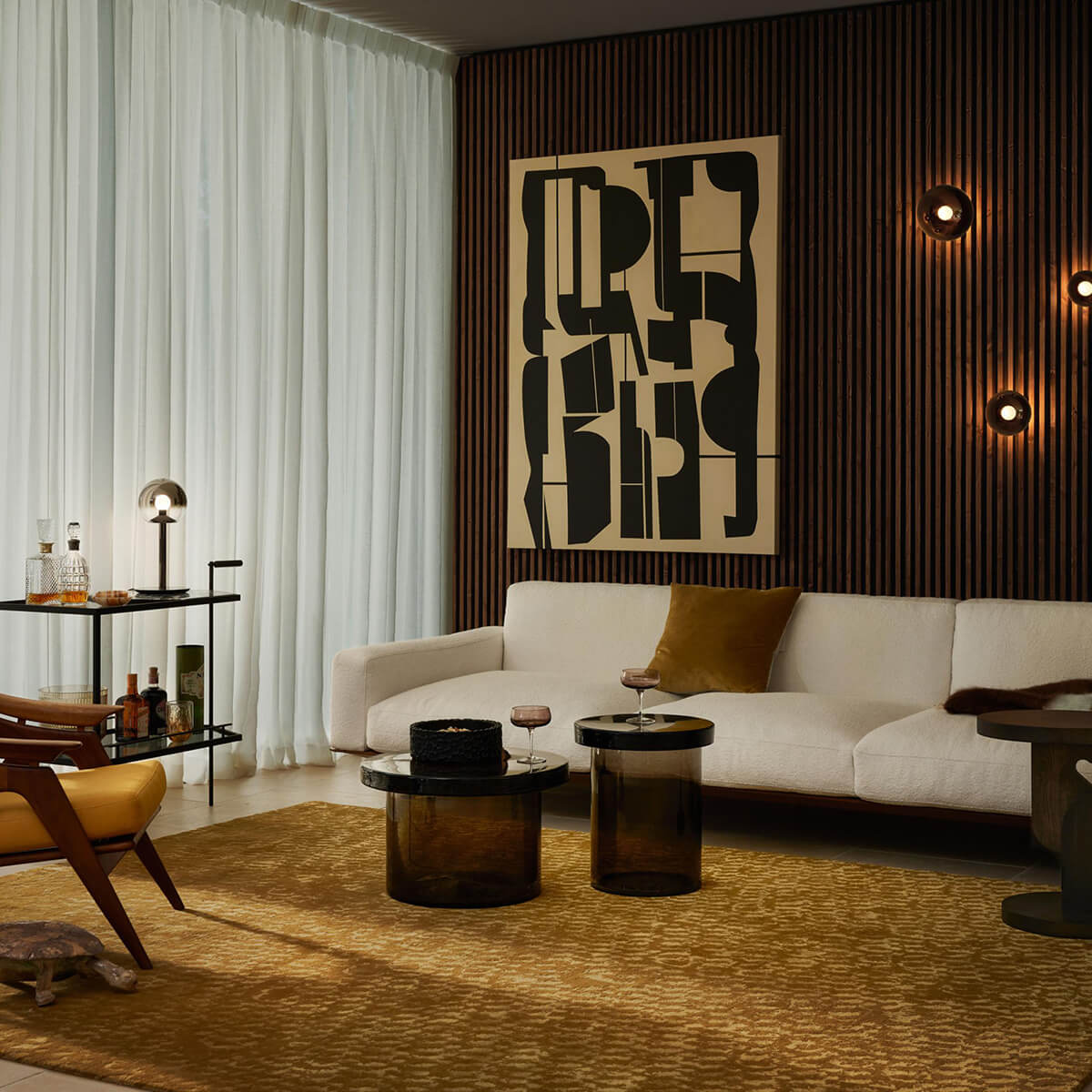 Occhio Luna sogno LED Tischleuchte, dark chrome