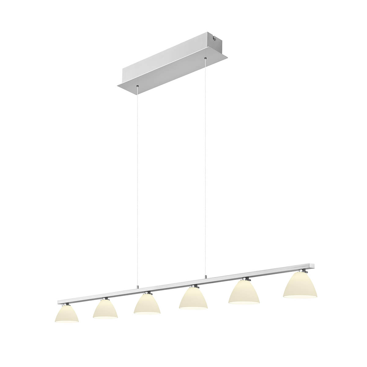 HELL Mona 20571 LED Pendelleuchte, Nickel matt / Chrom