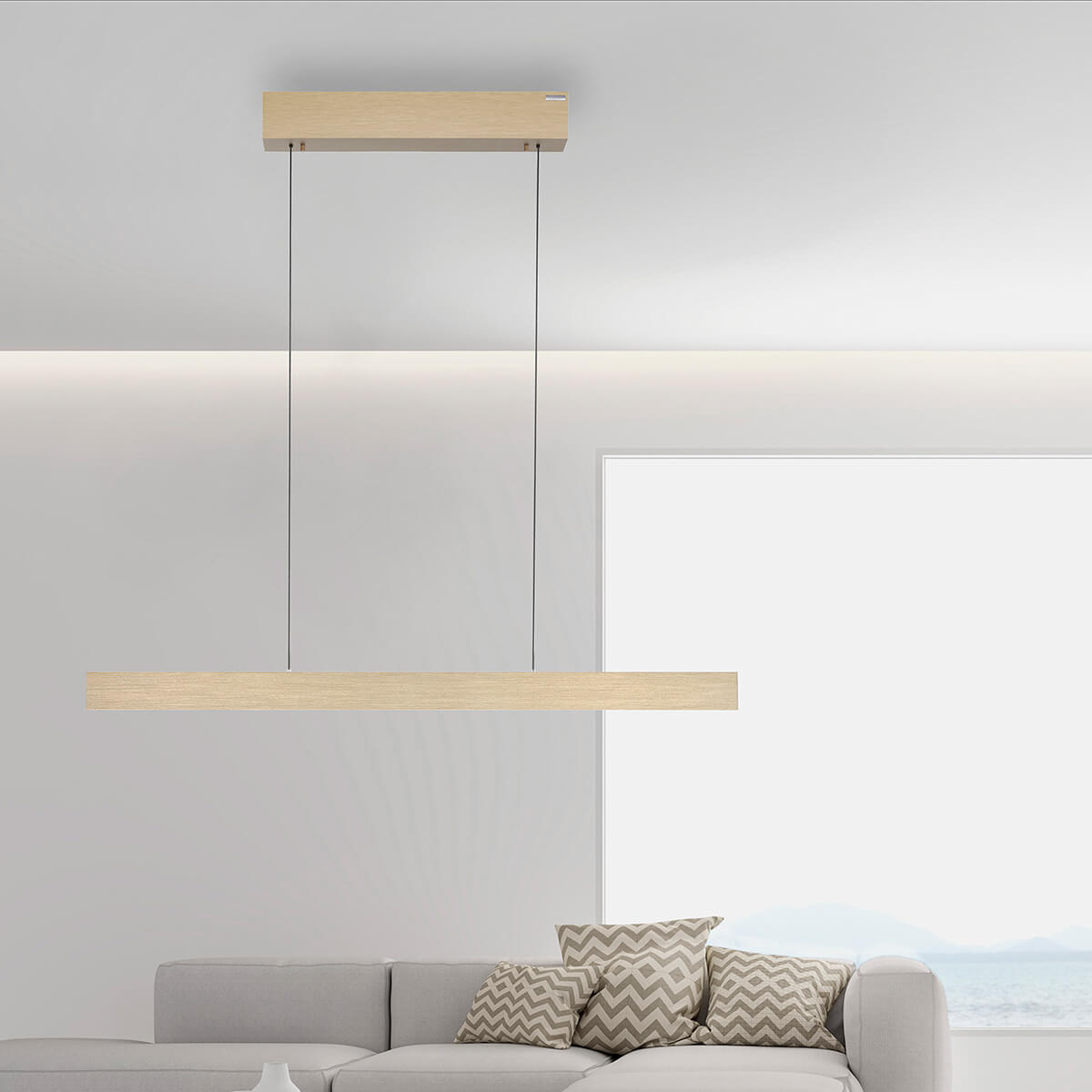 PURE E-Motion LED Pendelleuchte mit e-LIFT und CCT