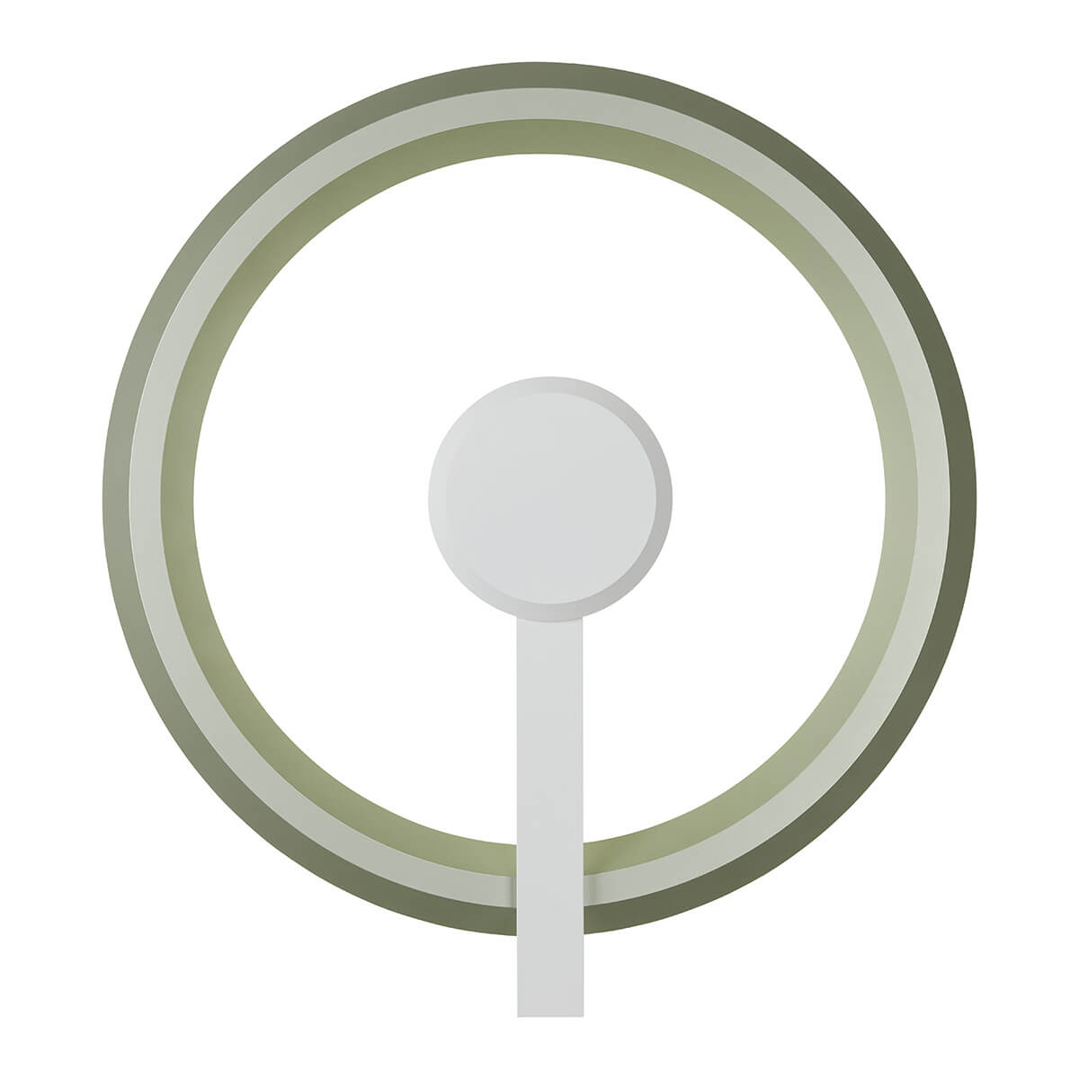 Oligo Yano 400 LED Wand- / Deckenleuchte, indirekt, weiß matt, Ring: Pistachio