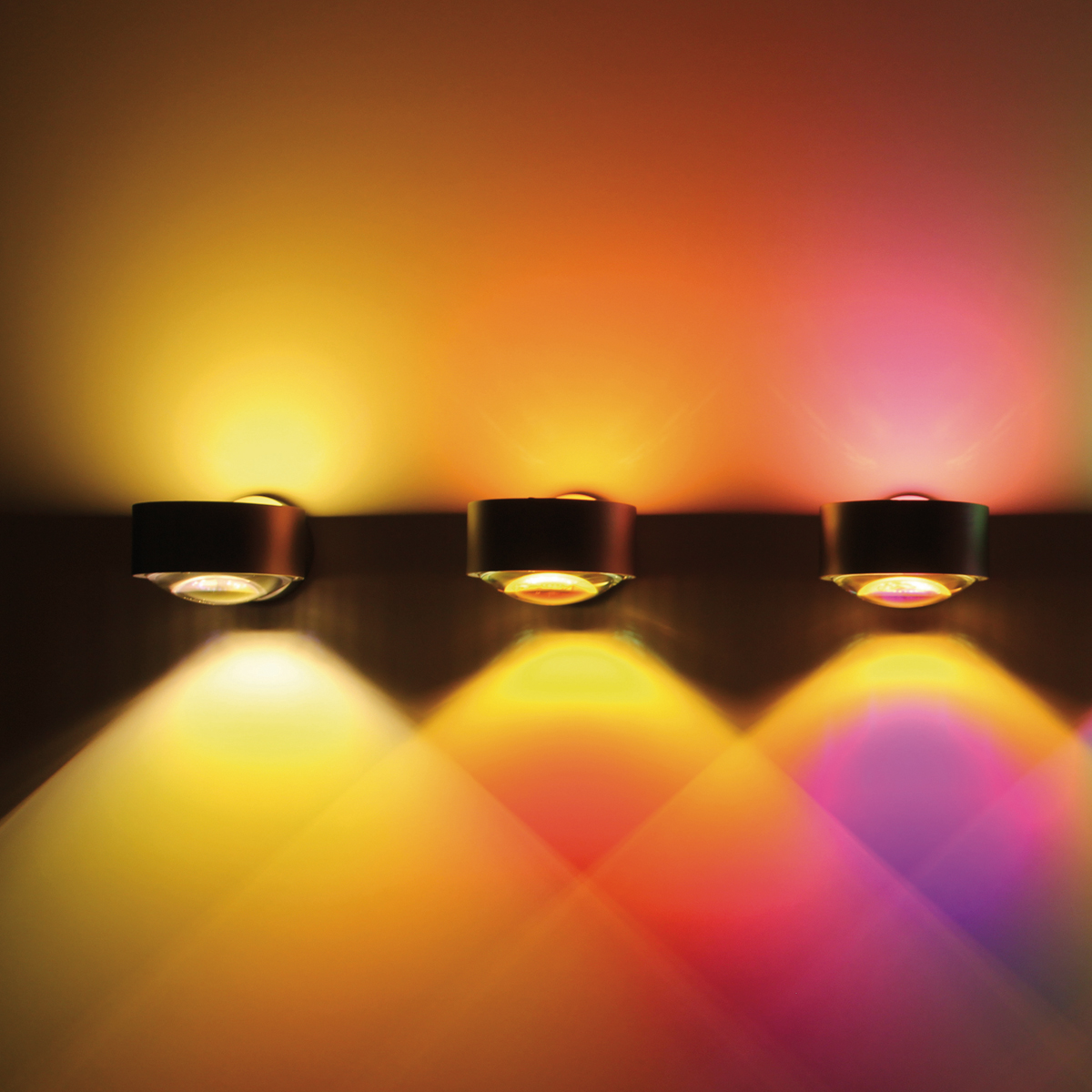 Top Light Puk Maxx Wall LED Wandleuchte, Farbfilter / Linse klar mit Farbfilter
