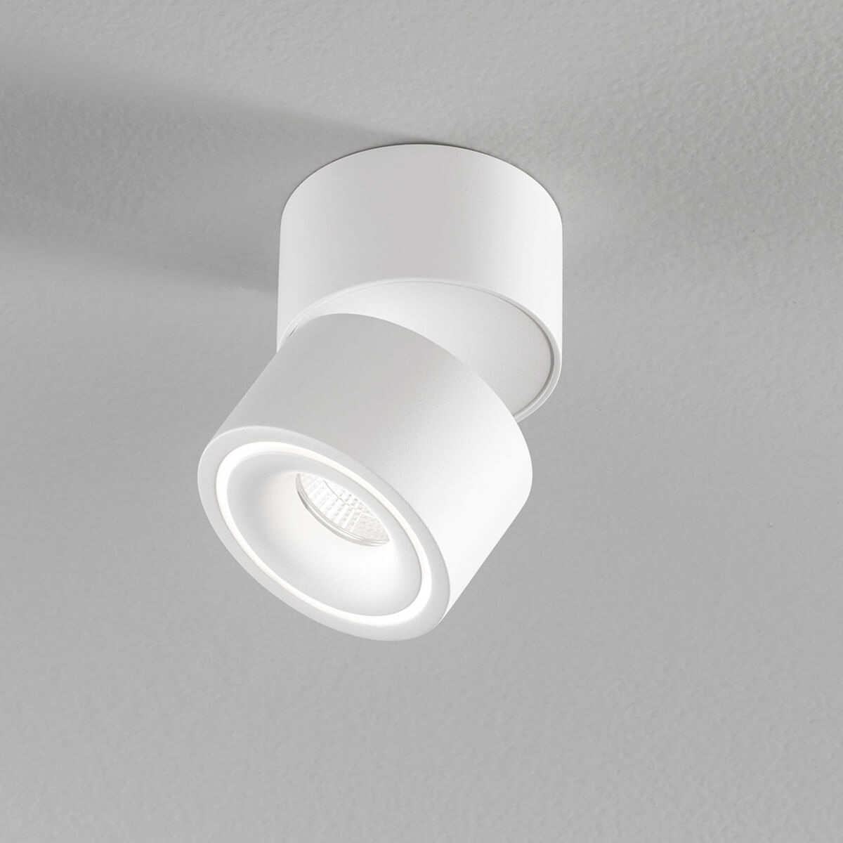 Egger Licht DLS Lighting Clippo LED Wand- / Deckenstrahler, Dim-to-Warm, weiß / weiß