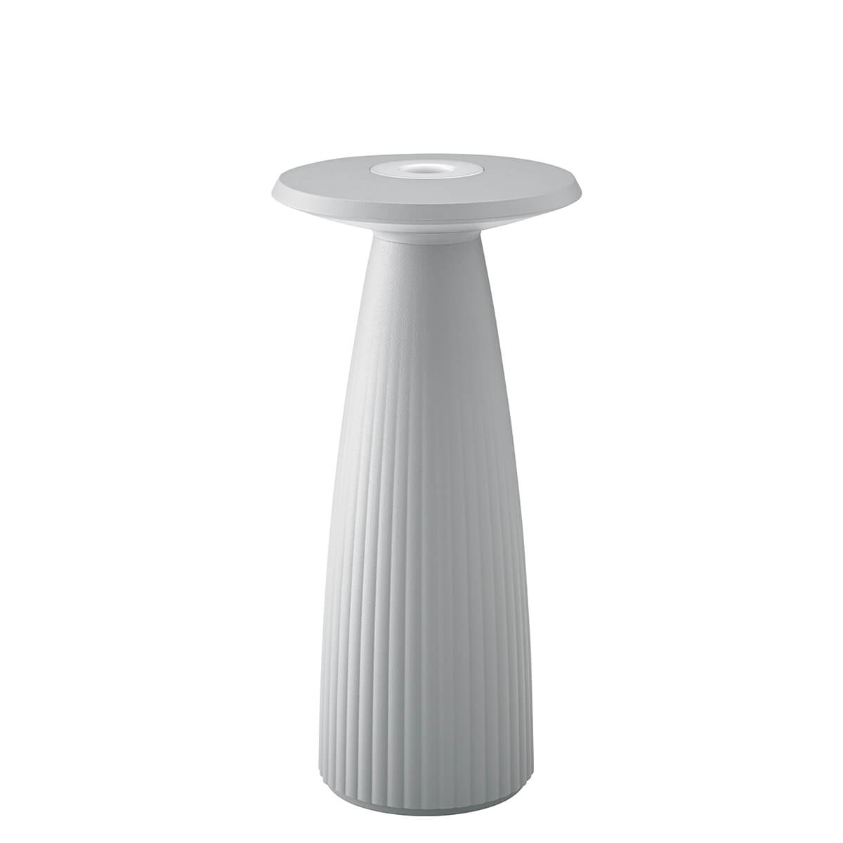 Sigor Nuflair LED Akkuleuchte & Vase, nebelgrau