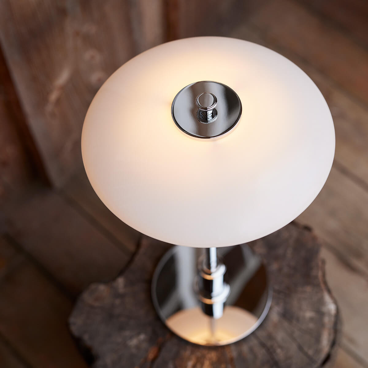 Louis Poulsen PH 2/1 Portable LED Akkuleuchte, Chrom hochglänzend