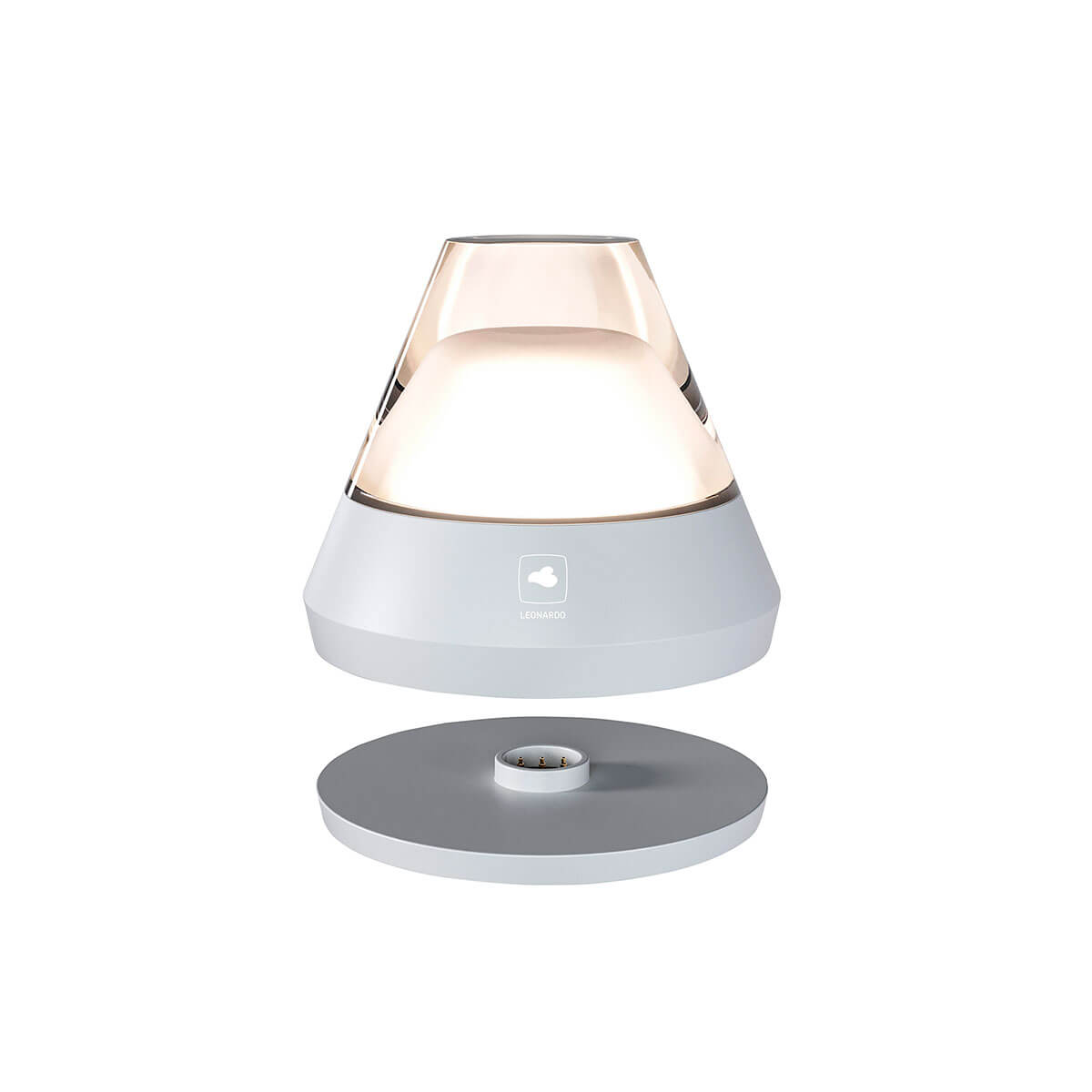 Leonardo Salerno RGB LED Akkuleuchte, weiß