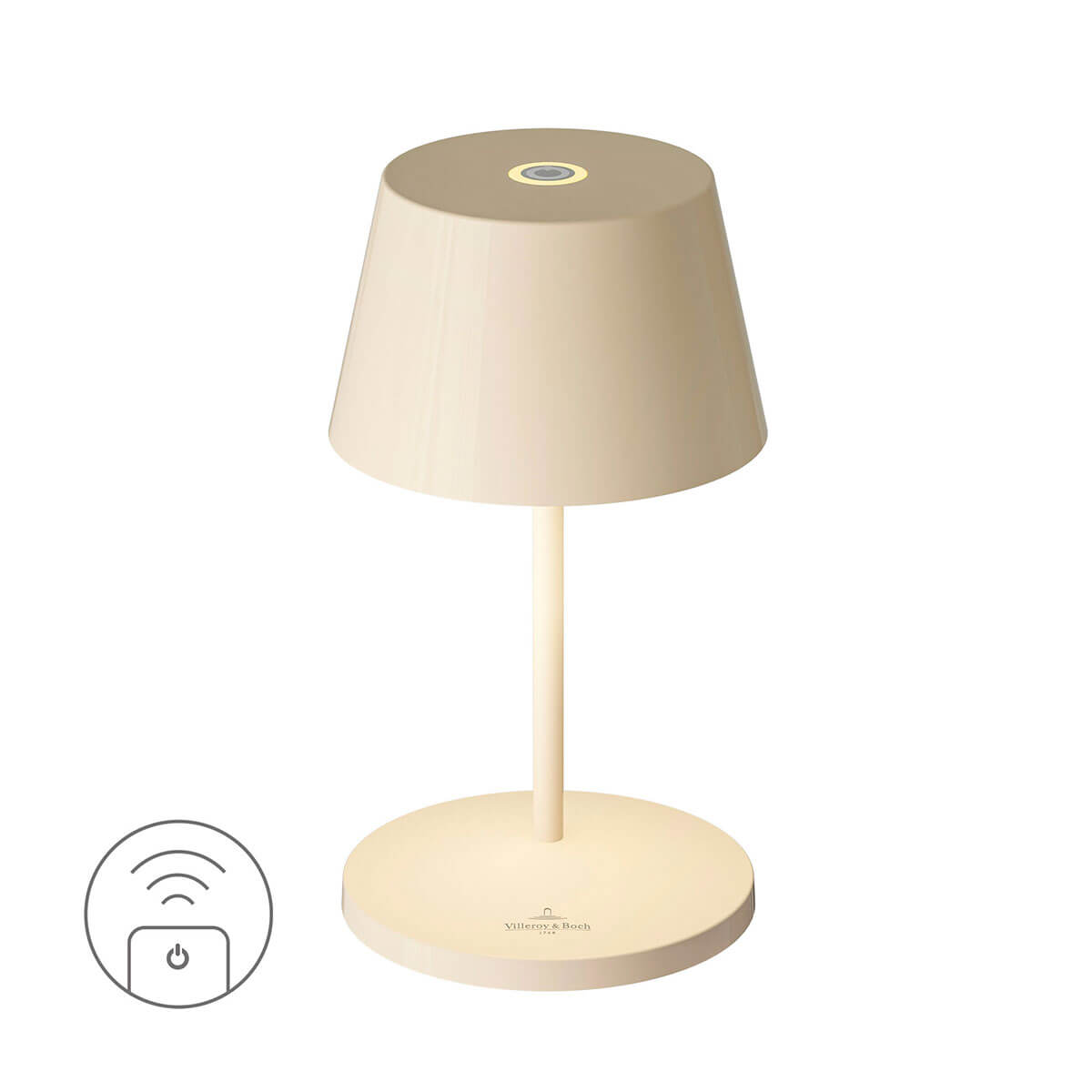 Villeroy & Boch Seoul RC LED Akkuleuchte, elfenbein-keramik