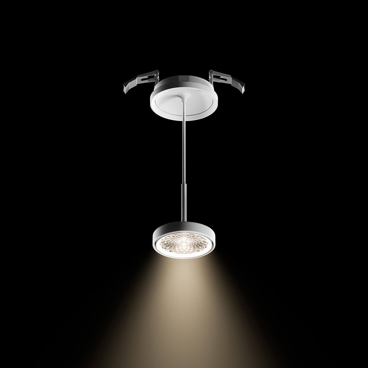 Sigor Nivo LED Einbau-Pendelleuchte, mattweiß