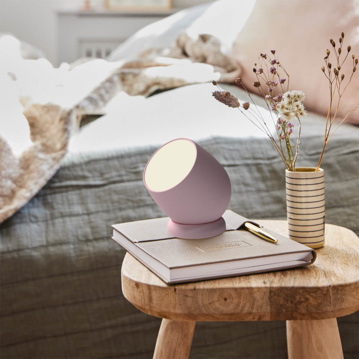 Kreafunk Beam LED Akkuleuchte, Dusty rose (rosa)