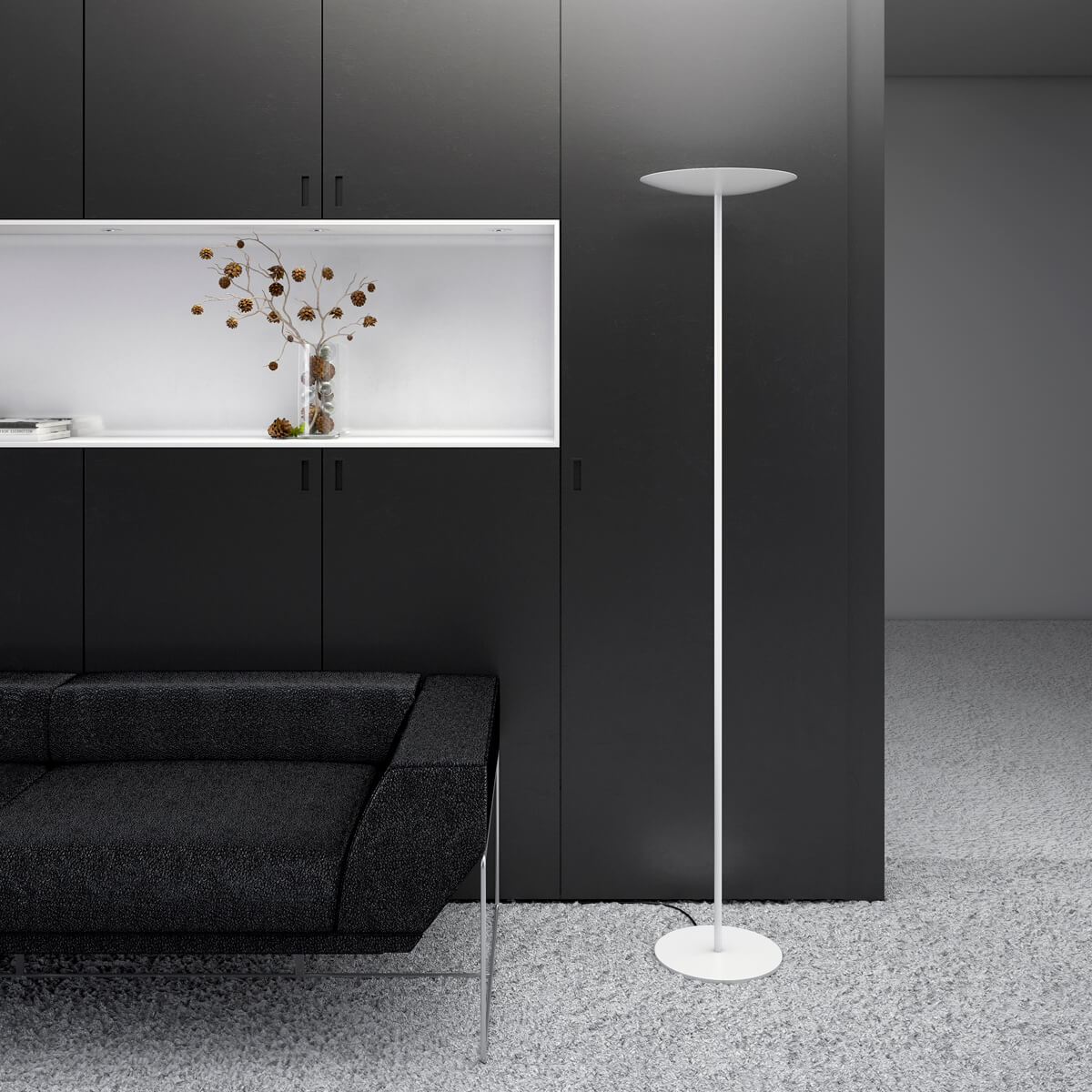 Belux Classic LED Stehleuchte, weiß