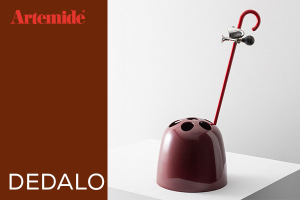 Artemide Dedalo umbrella stand in different colors as a design object