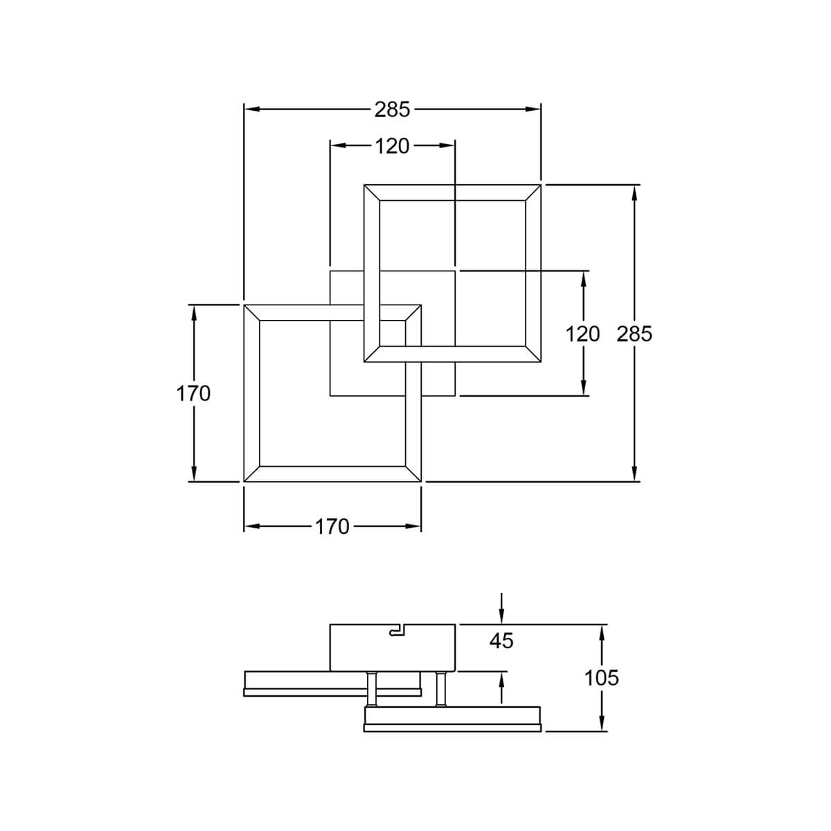 Bard 3394-28 LED Wand- / Deckenleuchte