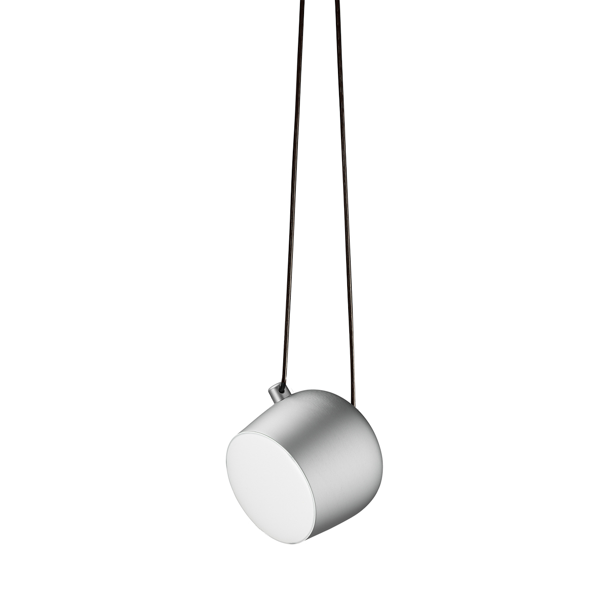 Flos Aim Small LED Pendelleuchte, B-Ware, hellsilber eloxiert Aim Small LED Pendelleuchte, B-Ware