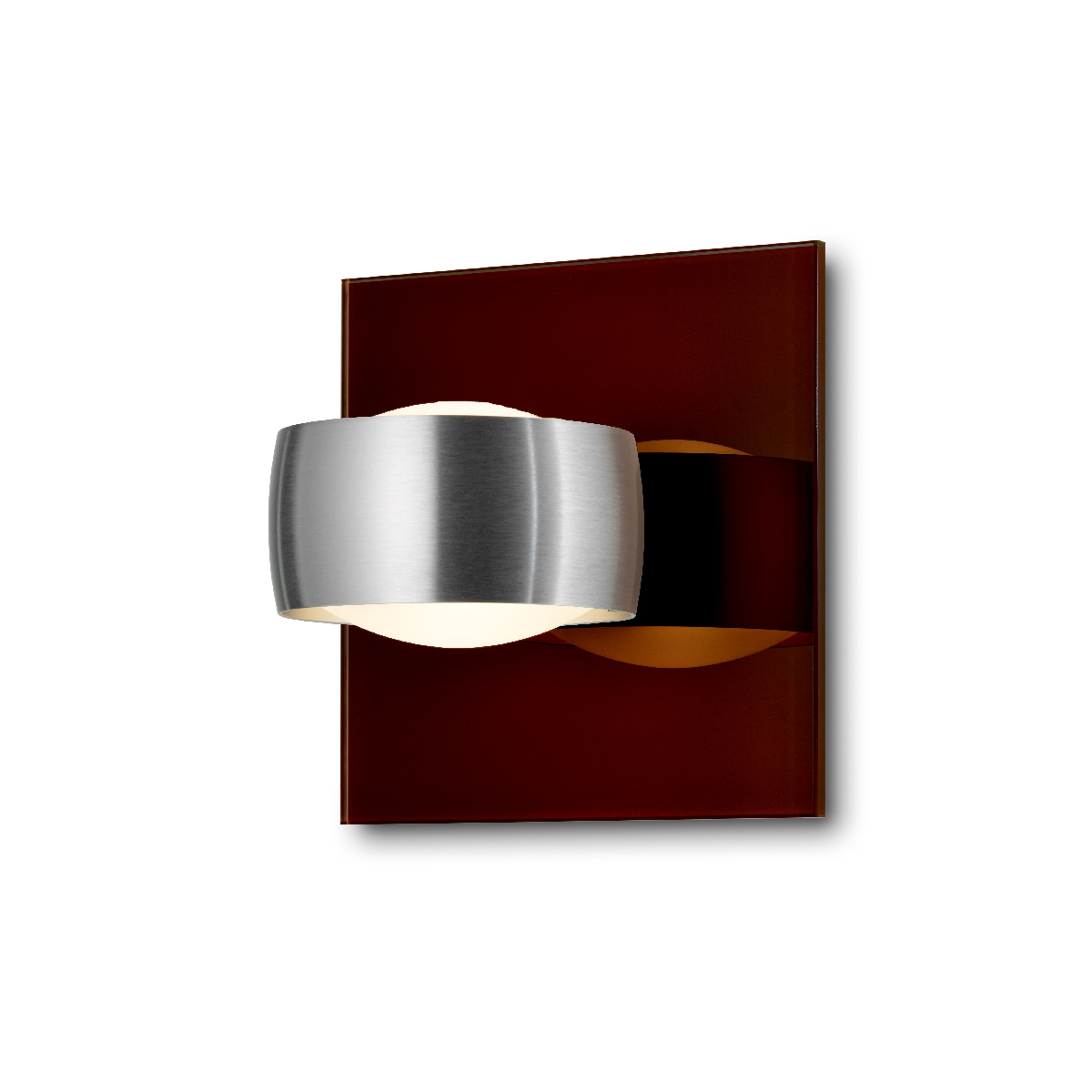 Oligo Grace Unlimited LED Wandleuchte, braun, Tunable White, Kopf: Aluminium gebürstet