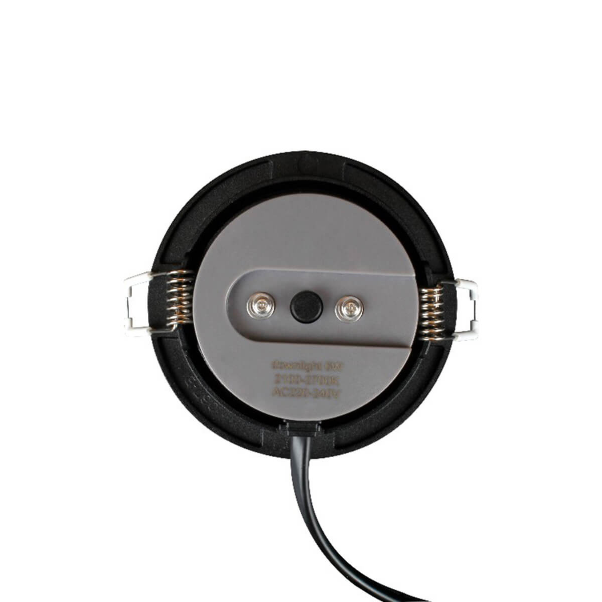 HALUX Slim Downlight IP44 LED recessed spotlight, dim-to-warm