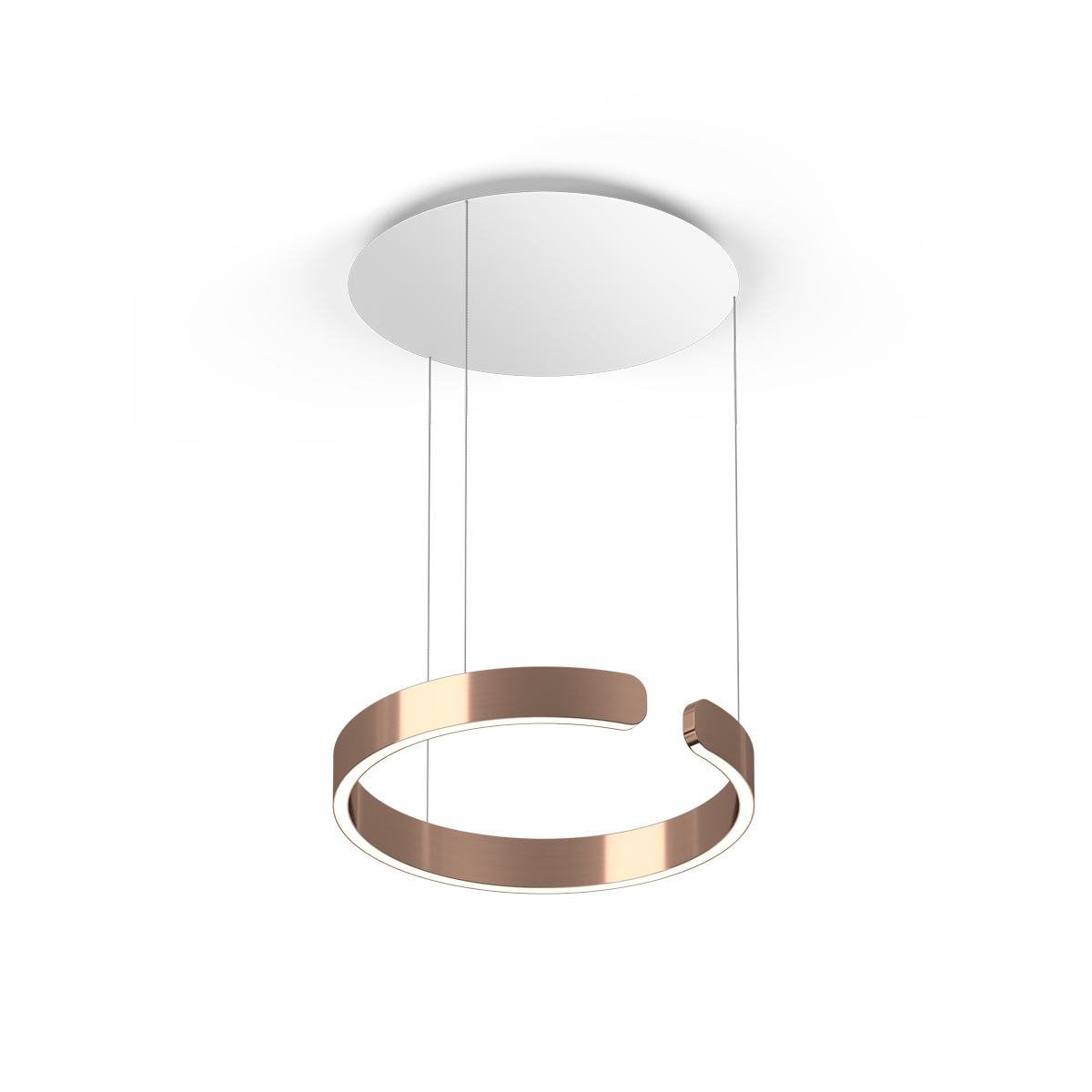 Occhio Mito sospeso 40 var up narrow LED Pendelleuchte, variabel, Roségold