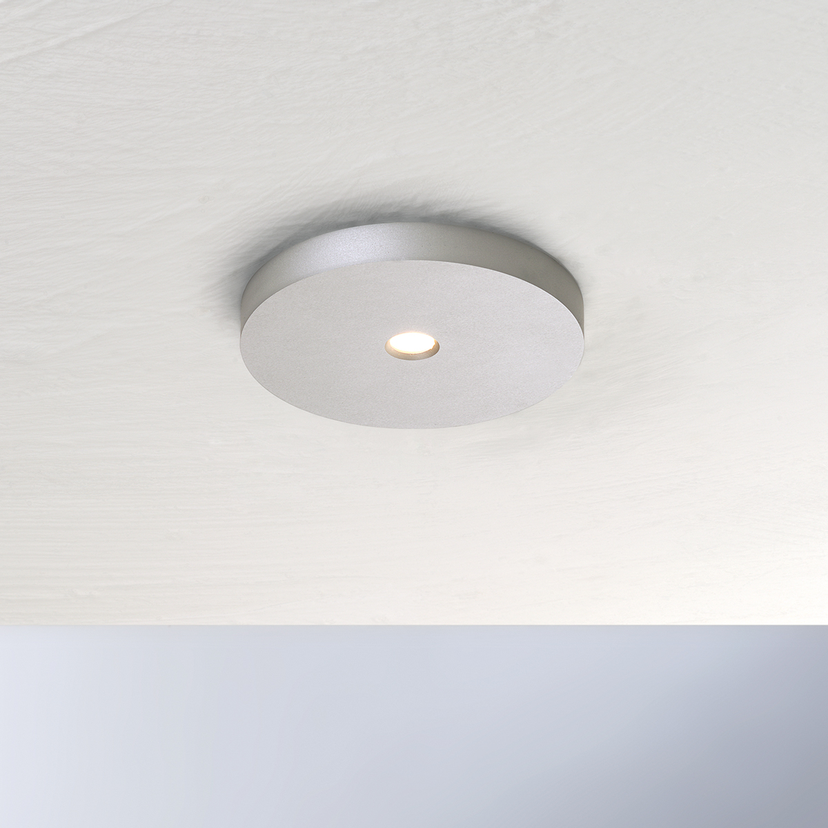 Bopp Close LED Deckenleuchte, Ø 12 cm, Aluminium eloxiert