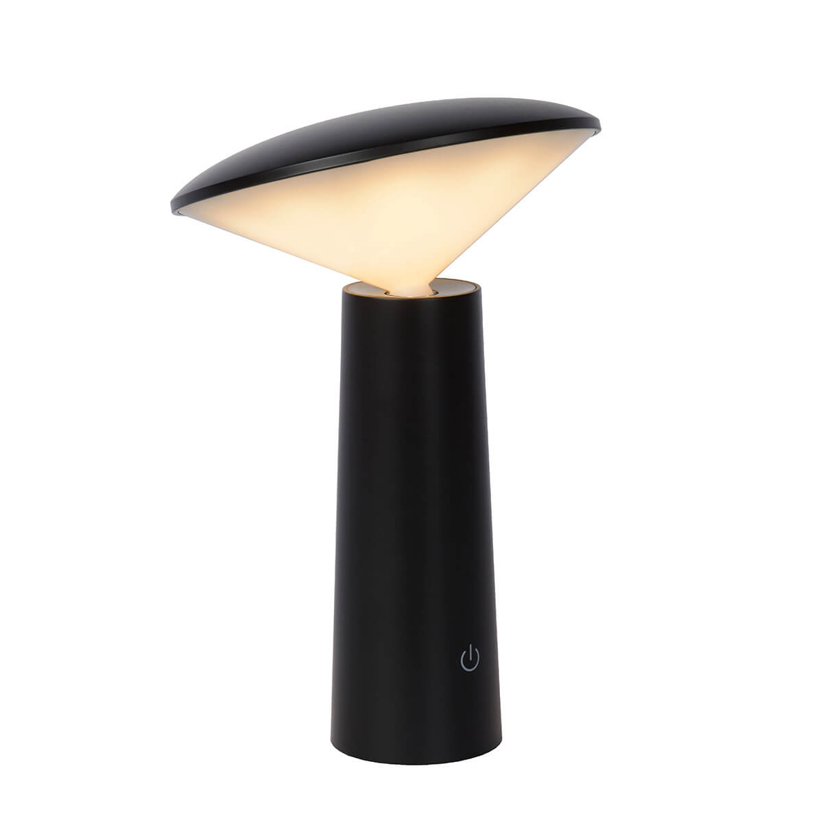 Lucide Jive LED Akkuleuchte, schwarz (eingeschaltet)