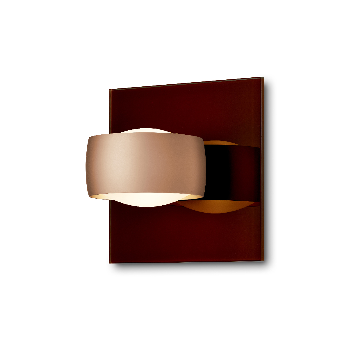 Oligo Grace Unlimited LED Wandleuchte, braun, Tunable White, Kopf: Satin copper
