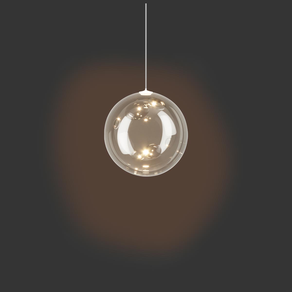 Lodes Random Solo 12 LED Pendelleuchte, Glas klar