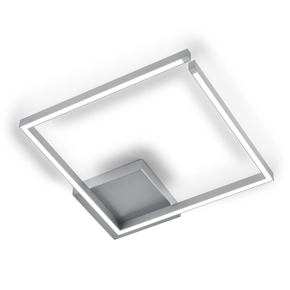 Knapstein Yoko-Q500 LED Deckenleuchte, Nickel matt