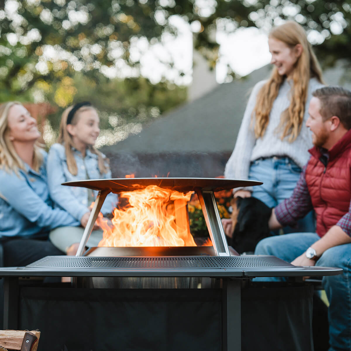 Solo Stove Surround Large Feuerschalentisch, Stahl pulverbeschichtet (Feuerschale und Hub nicht inbegriffen)