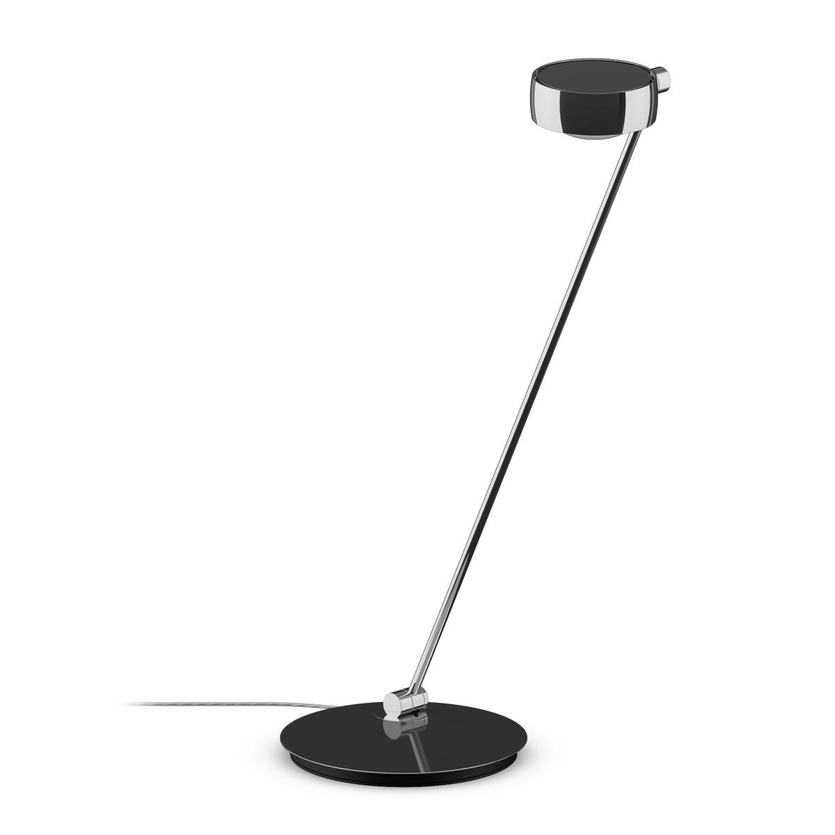 Occhio Sento C tavolo LED Tischleuchte, 80 cm, 2700 K, Ausrichtung: links vom Objekt, Chrom