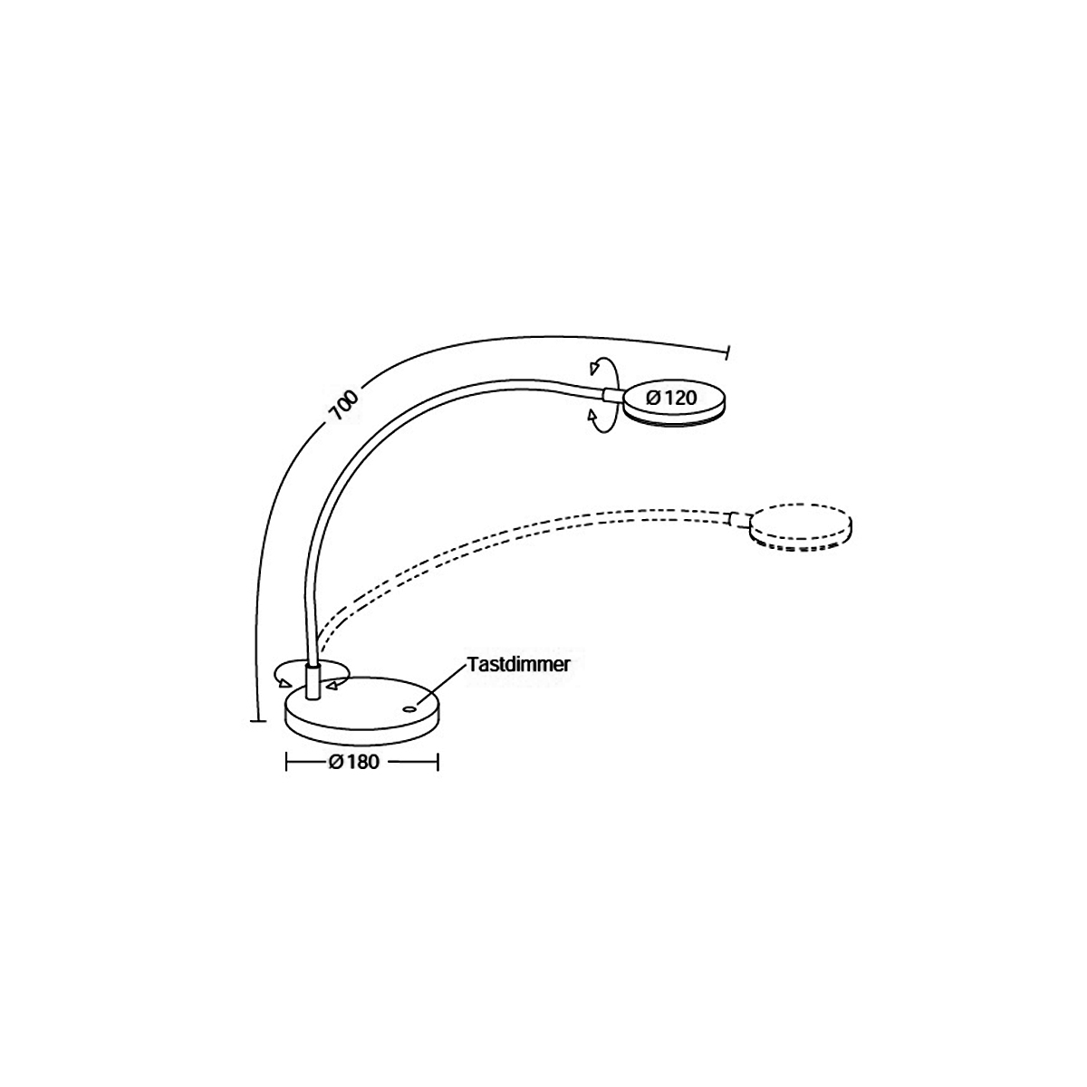 Flex T LED Tischleuchte