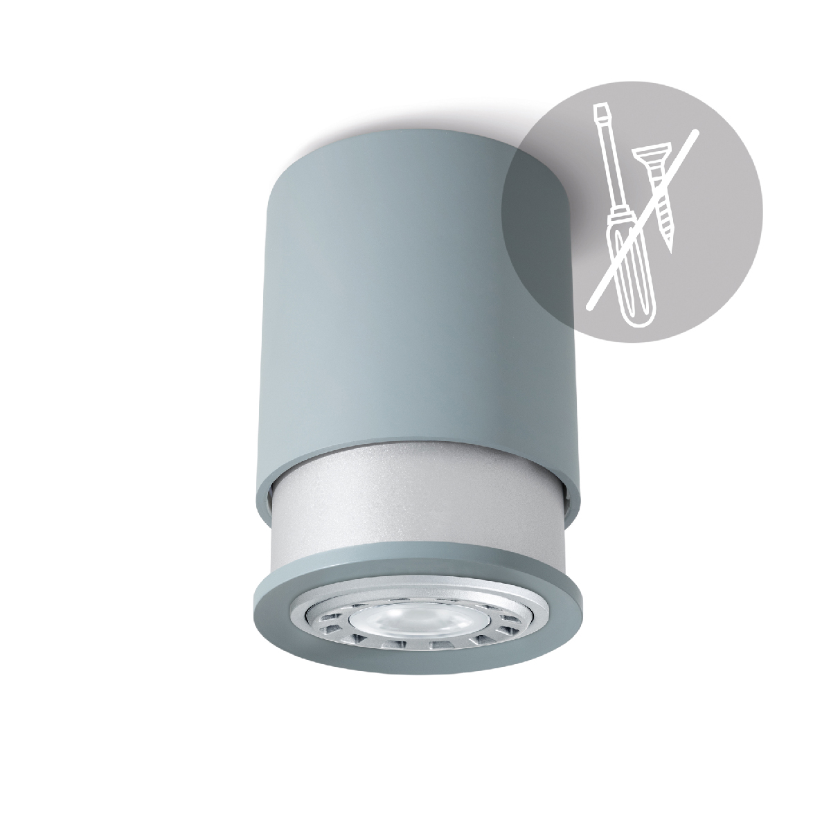 Twister Lighting Twister Living Spot Deckenleuchte, taupe (Leuchtmittel nicht inbegriffen)