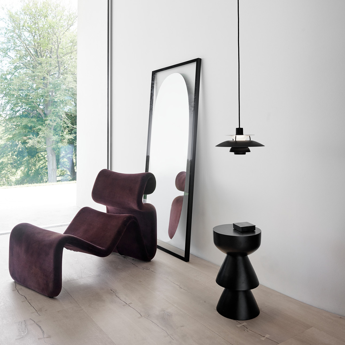 Louis Poulsen PH 5 Mini Monochrome Pendelleuchte, schwarz