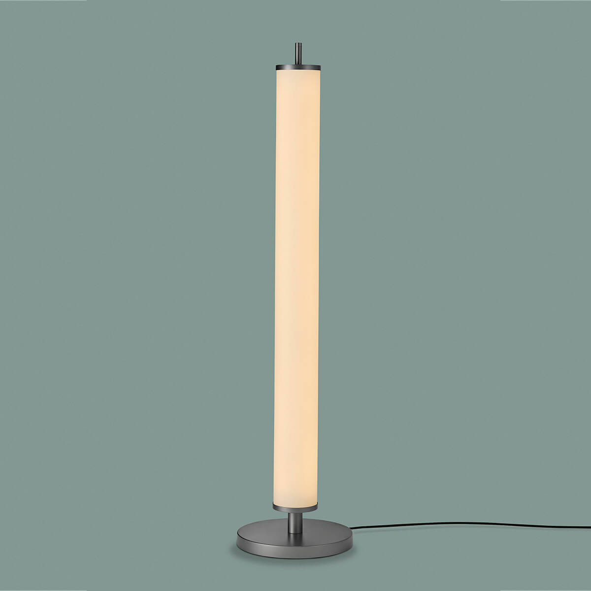 Holtkötter Fidelio LED Stehleuchte, Platin, 1 x Opalglas matt