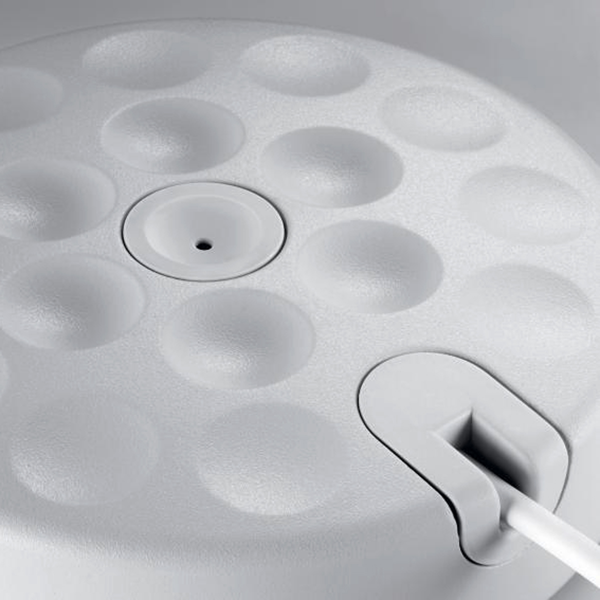 Belux U-Turn-40 LED Tischleuchte, telegrau