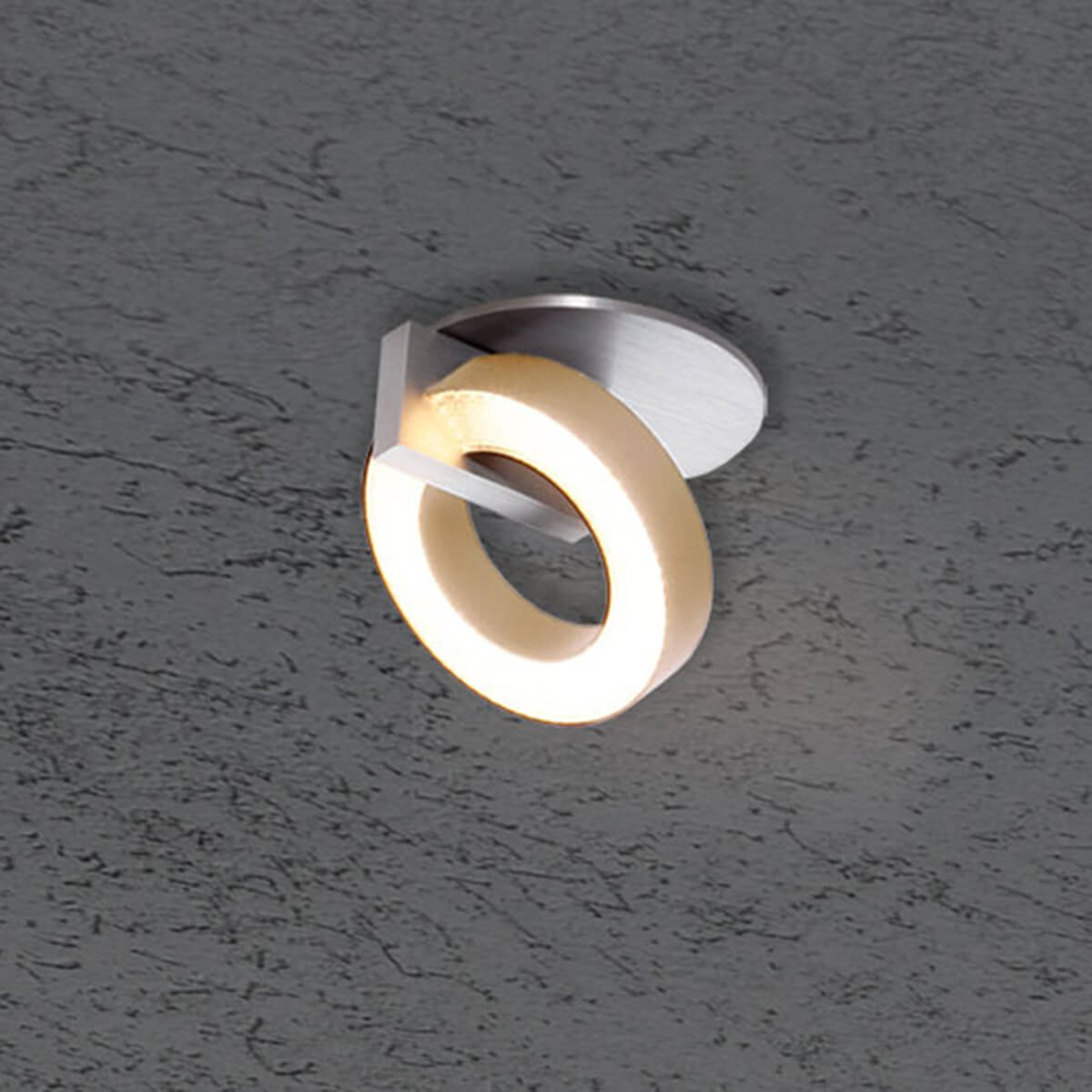 Alu geschliffen / taupe eloxal