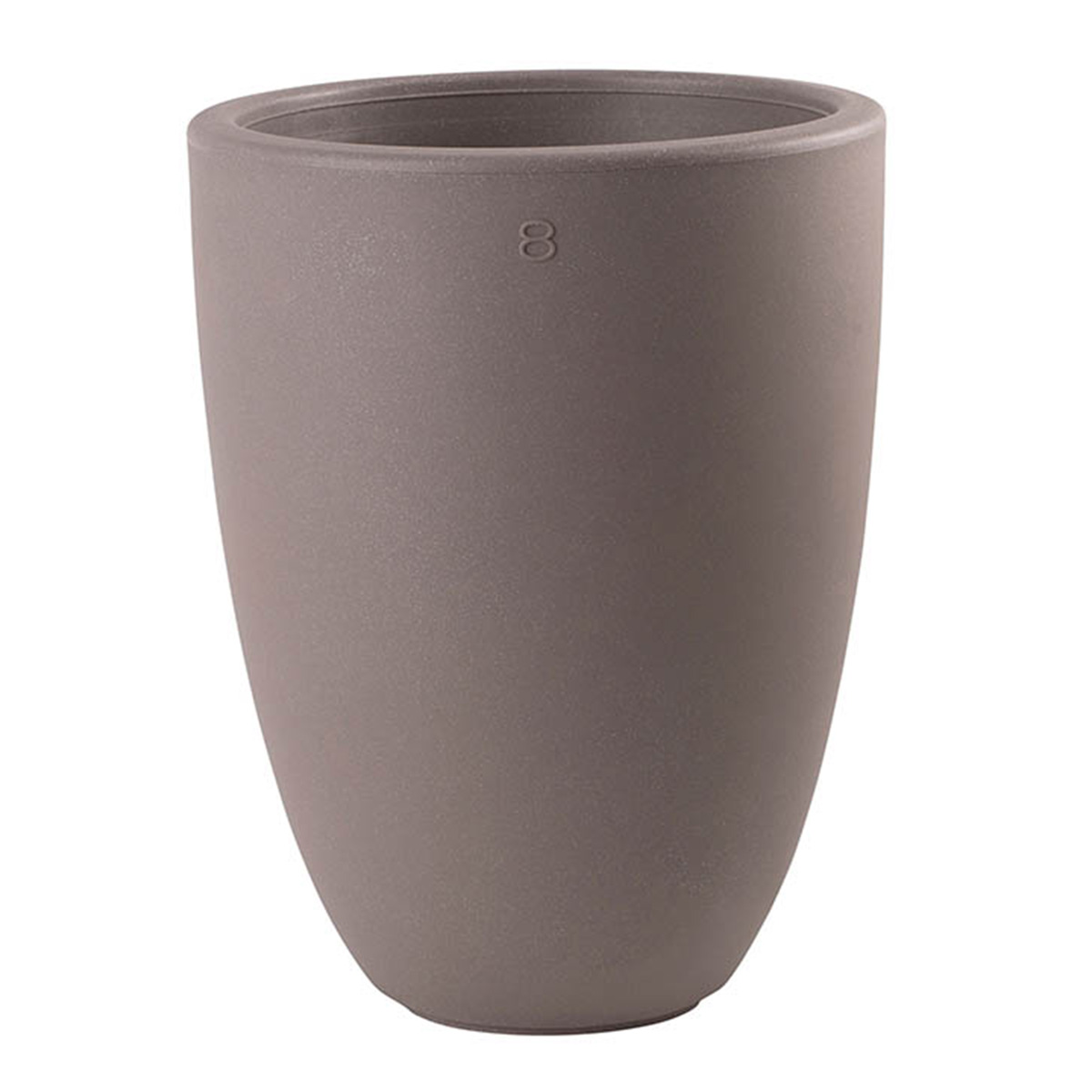 8 seasons design Shining Curvy Pot M Dekoleuchte, taupe (ausgeschaltet)