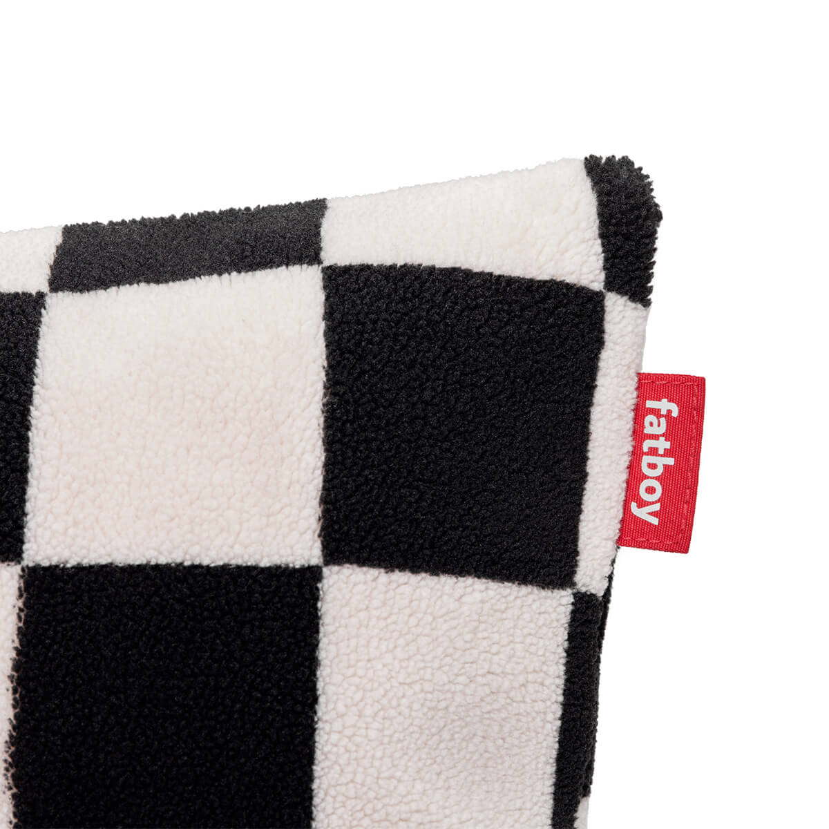 Fatboy Square Pillow Teddy Chess Kissen, schwarz-ecru